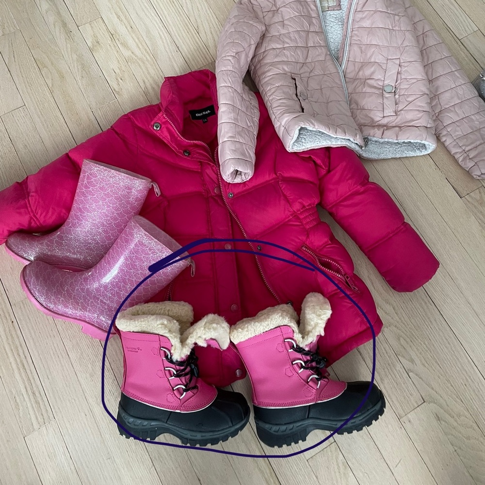 BearPaw boots for little girls size 13